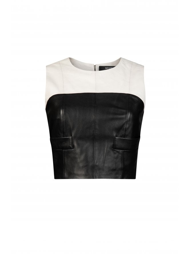 Muubaa Muubaa Monochrome Contrast Leather Bodice