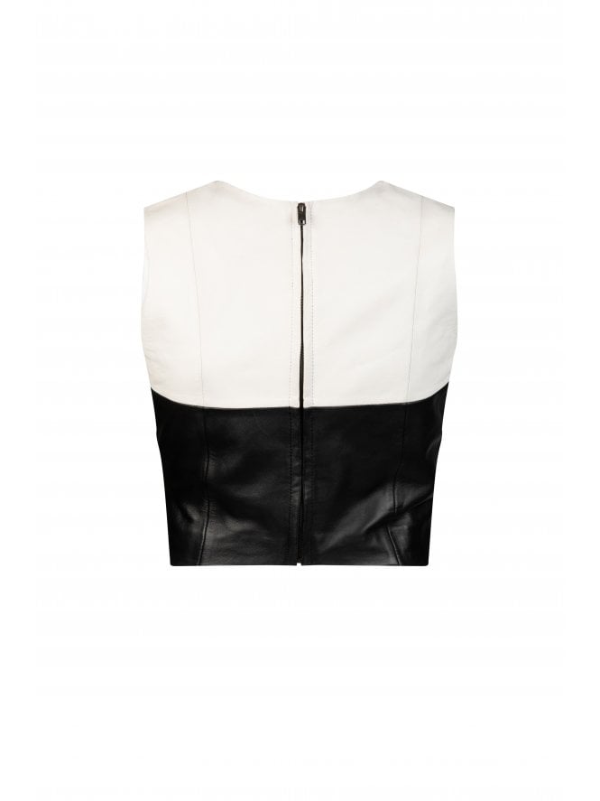 Muubaa Muubaa Monochrome Contrast Leather Bodice