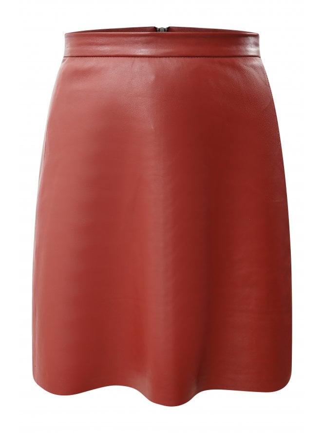 Muubaa Muubaa Pannalina A Line Mini Leather Skirt