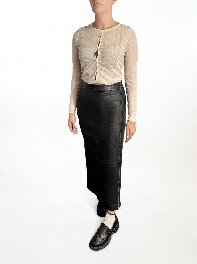 Muubaa Muubaa Pencil Skirt With Full Length Zip
