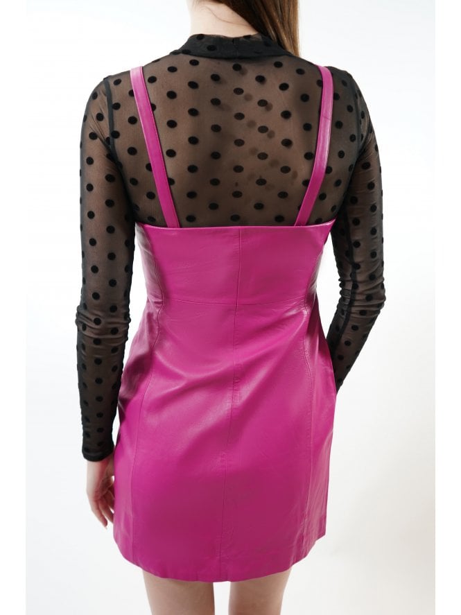 Muubaa Muubaa Penelope Square Neck Fitted Dress