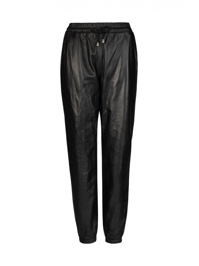 muubaa Muubaa Resh Cuffed Leather Joggers