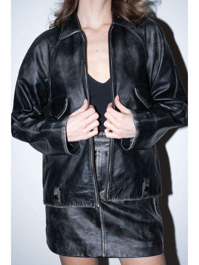 Muubaa Muubaa Sarah Zipped Leather Jacket