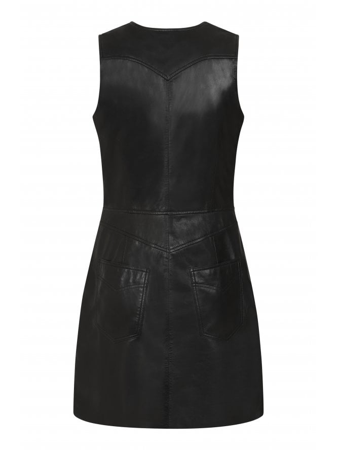 Muubaa Muubaa Sleeveless Leather Dress