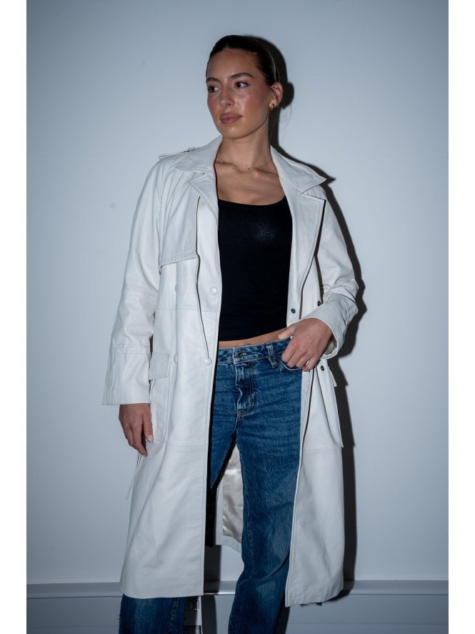 Muubaa Muubaa Sophie Leather Trench Coat