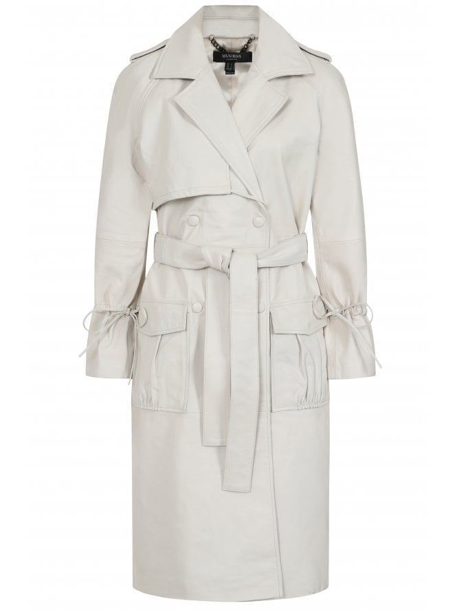 Muubaa Muubaa Sophie Leather Trench Coat