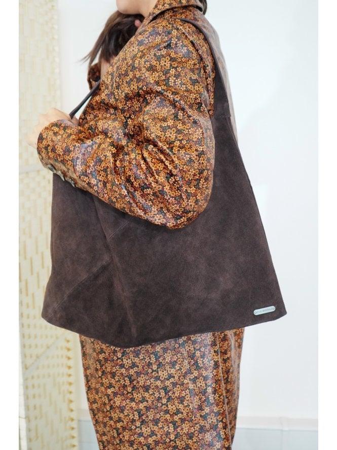 muubaa Muubaa Supersoft Suede Slouch Tote