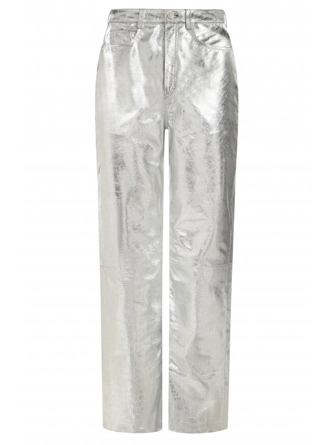 Muubaa Muubaa Sylvia Straight Leg Leather Jeans