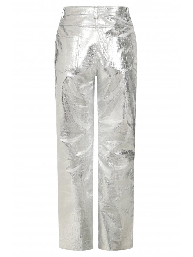 Muubaa Muubaa Sylvia Straight Leg Leather Jeans