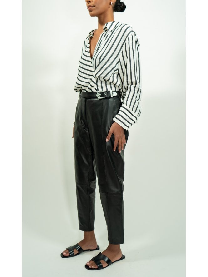 Muubaa Muubaa Twin Buckle Tapered Trousers
