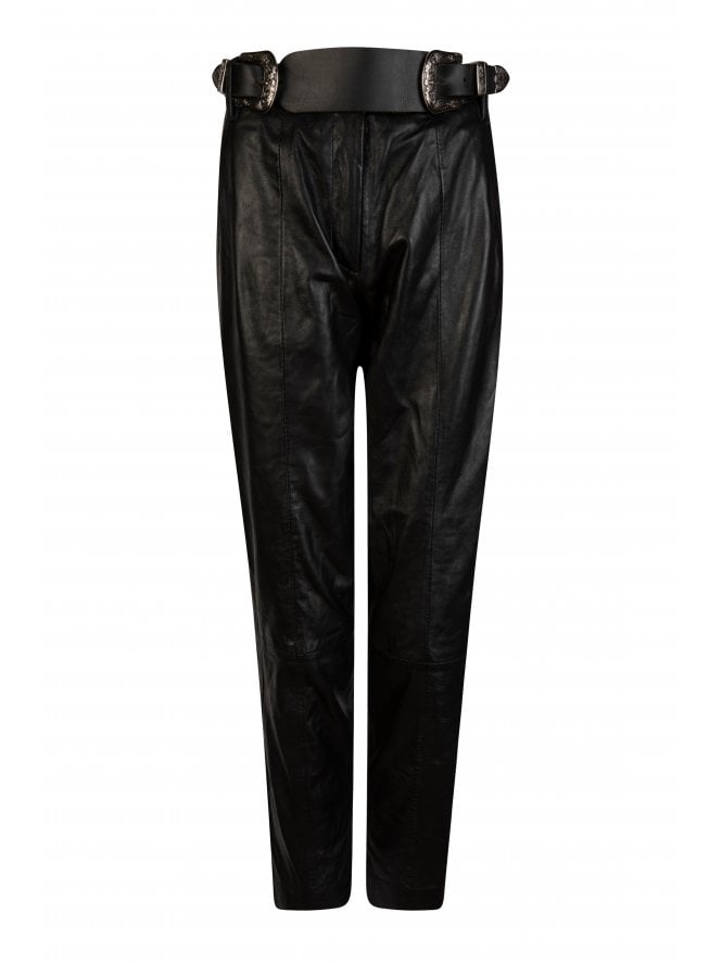 Muubaa Muubaa Twin Buckle Tapered Trousers