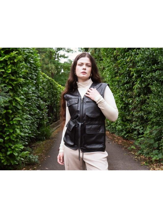 muubaa Muubaa Utility Leather Gilet