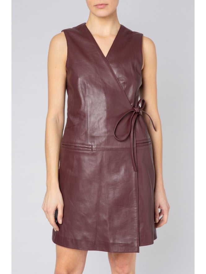 muubaa Muubaa Wrap Leather Dress