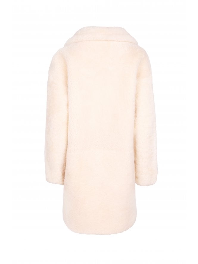 Muubaa Muubaa Polly Shearling Jacket With Oversized Collar