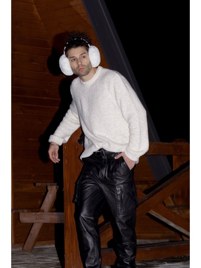 muubaa Muubaa Thor Straight Leg Utility Leather Trousers