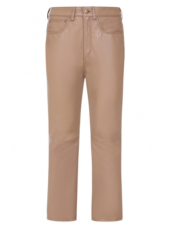 muubaa Muubaa Zac Oversized Workwear Leather Trousers