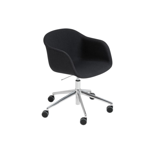 muuto Fiber Armchair Swivel w. Castors & Gas Lift | A modern Scandinavian design