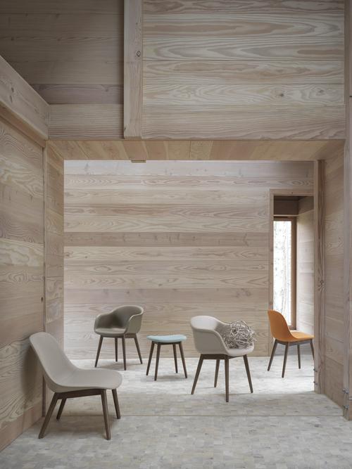 Muuto Fiber Armchair - Wood Base | An Embracing Comfort