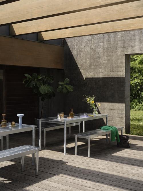 Muuto Linear Steel Table | Elegant And Modern Outdoor Design