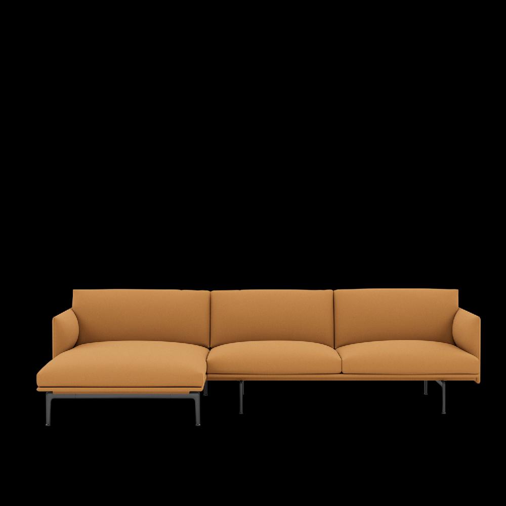 muuto Outline Sofa Chaise Longue | Extensive comfort in an elegant design
