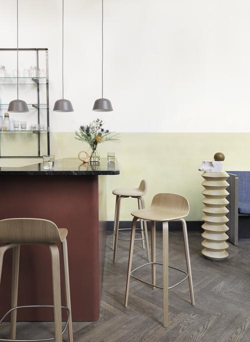 Muuto Visu Counter Stool | A Pressed Oak Stool Perfect For Any Bar Setting