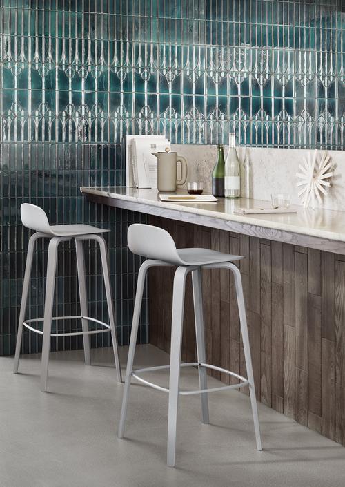 muuto Visu Counter Stool | A pressed oak stool perfect for any bar setting
