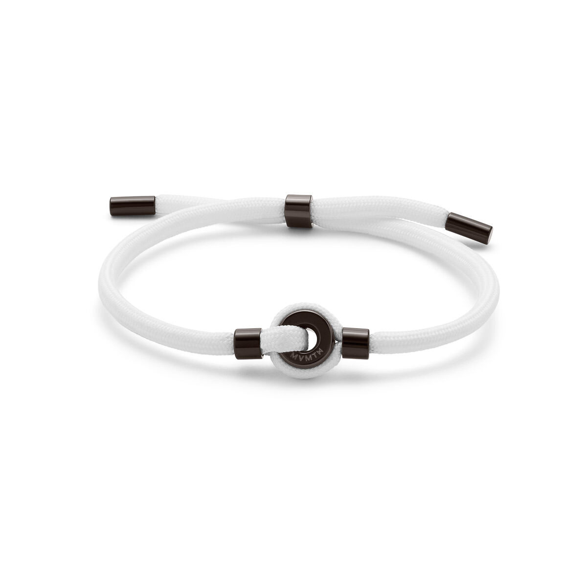 mvmt Ceramic Upcycled Rope Bracelet White + Black Ceramic
