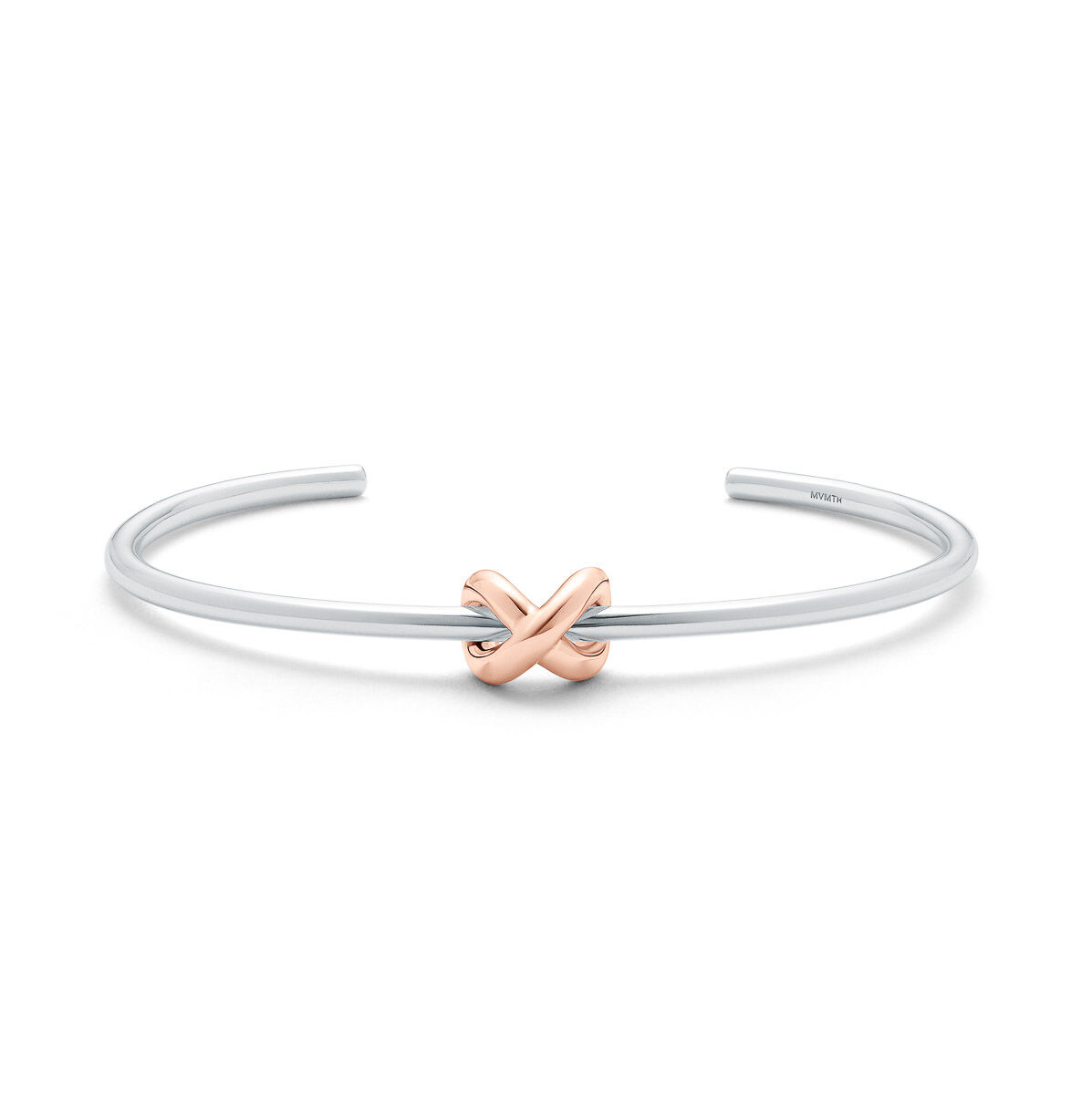 mvmt Knot Cuff Sterling Silver + 18k Rose Gold Plated