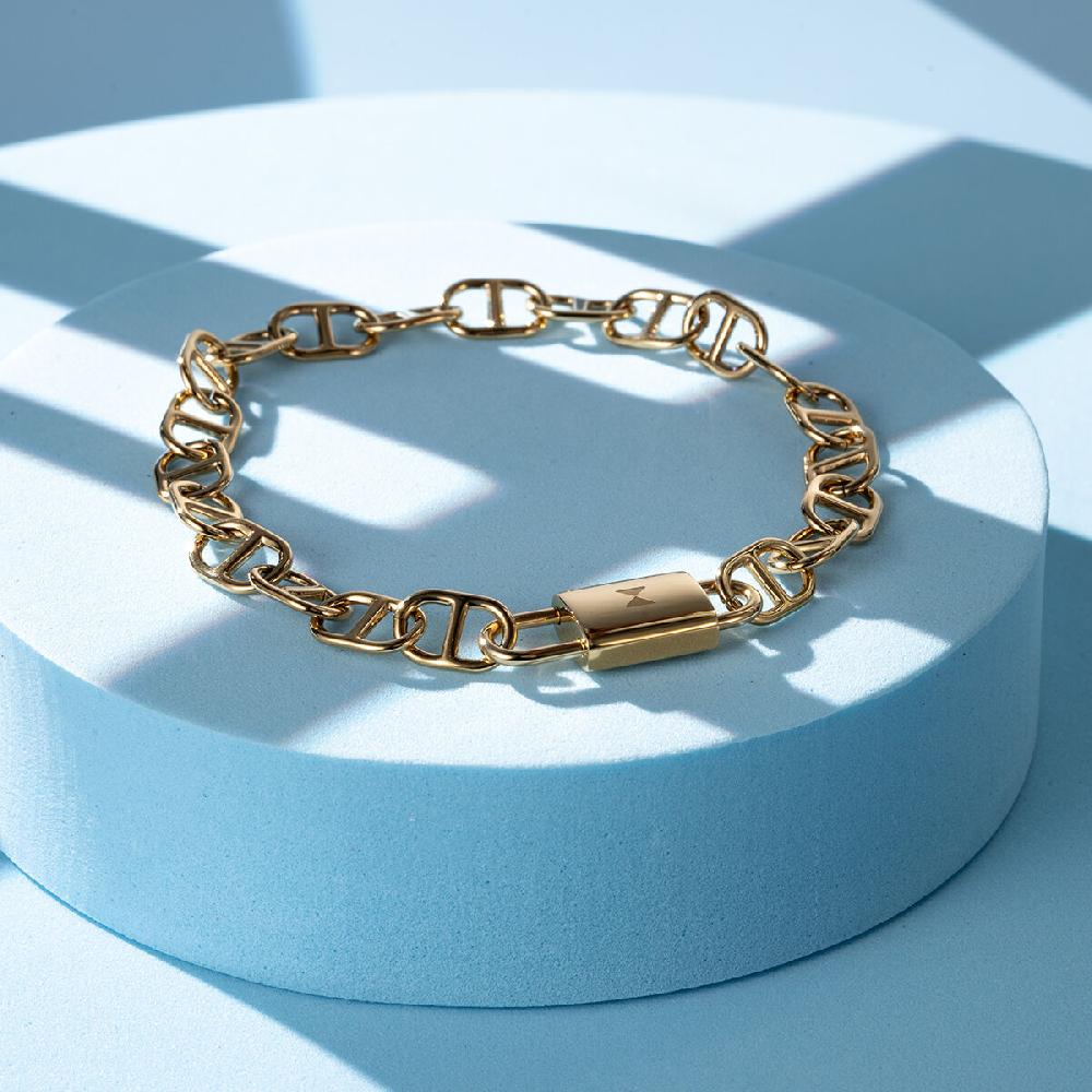 Mvmt Anchor Chain Bracelet Gold