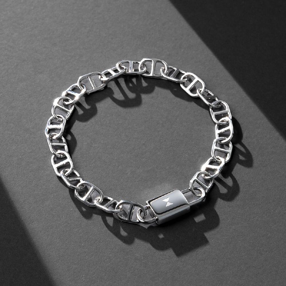 Mvmt Anchor Chain Bracelet Silver