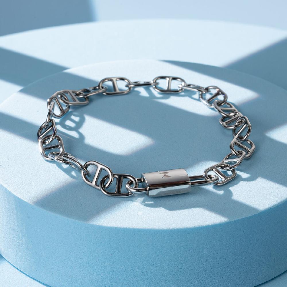 Mvmt Anchor Chain Bracelet Silver