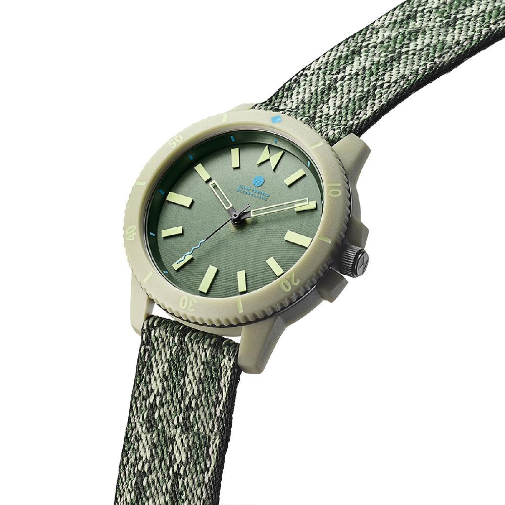 Mvmt Atlantic Green Solar Unisex Watch 38mm Green