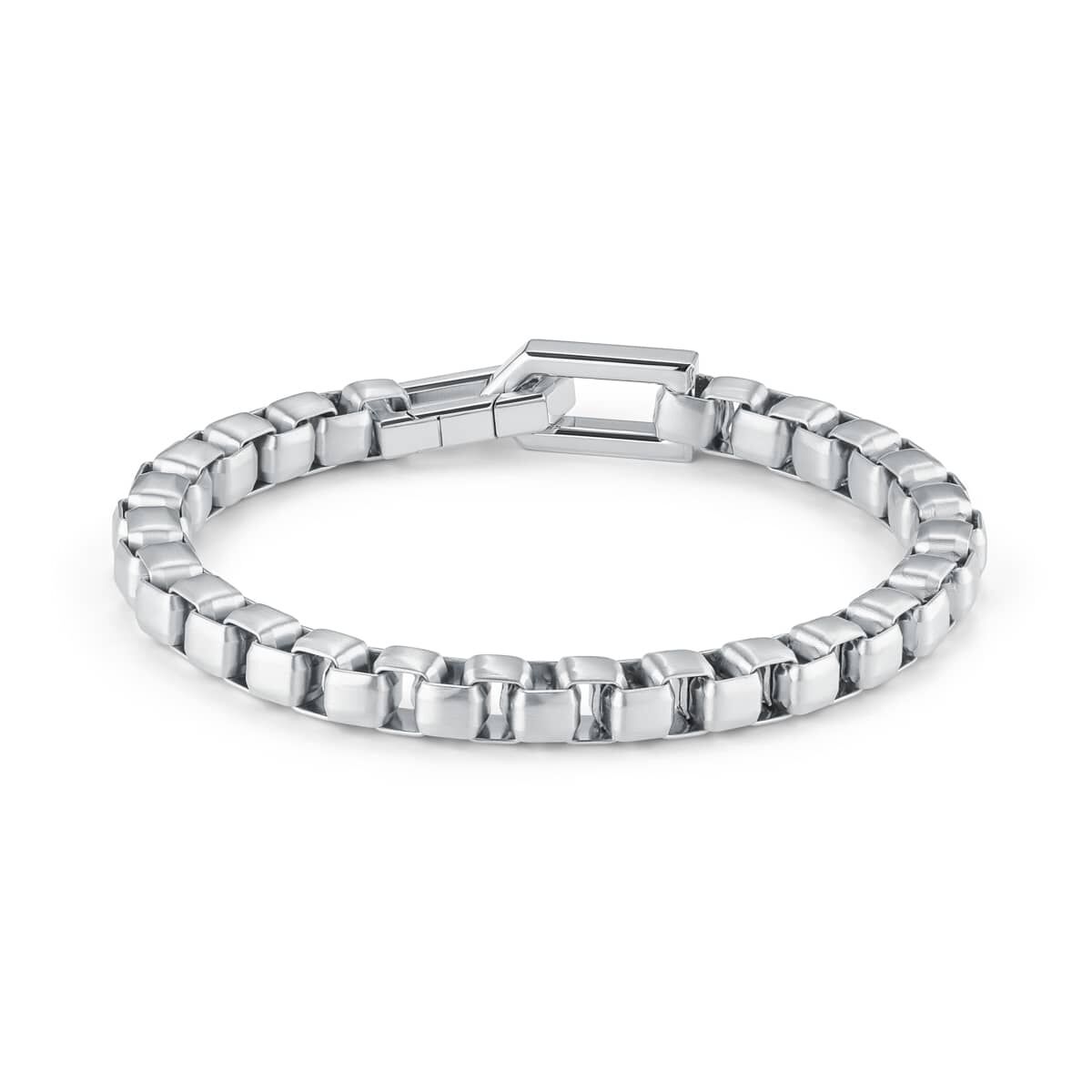 Mvmt Box Chain Bracelet Silver