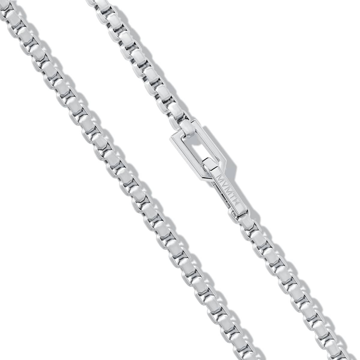 Mvmt Box Chain Necklace Silver