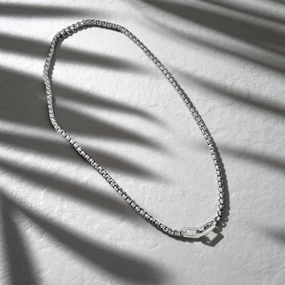 Mvmt Box Chain Necklace Silver