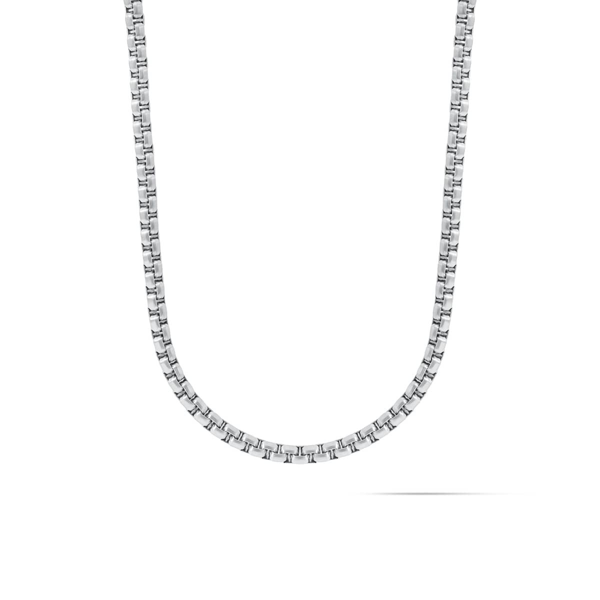 mvmt Box Chain Necklace Silver