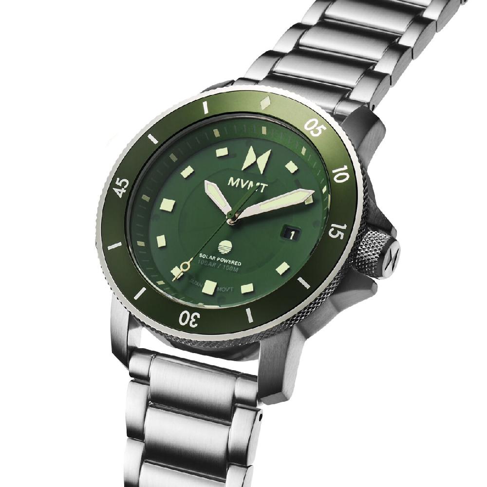 Mvmt Cali Diver Solar Palm Green | 42MM