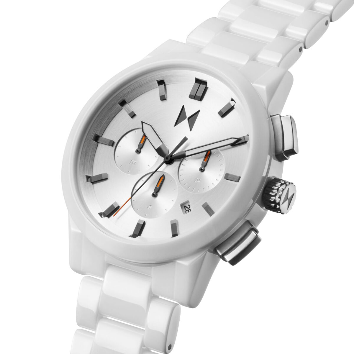 Mvmt Chrono II Ceramic Gloss White | 44MM