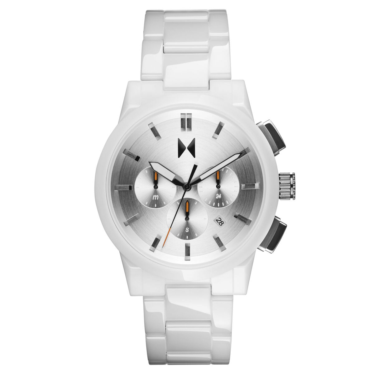 mvmt Chrono II Ceramic Gloss White | 44MM