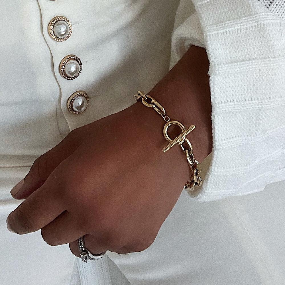 Mvmt Chunky Cable Bracelet Gold