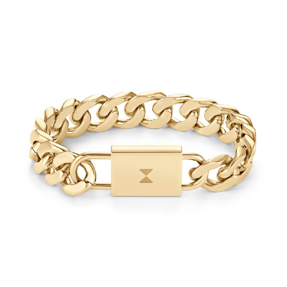 mvmt Chunky Padlock Bracelet Gold