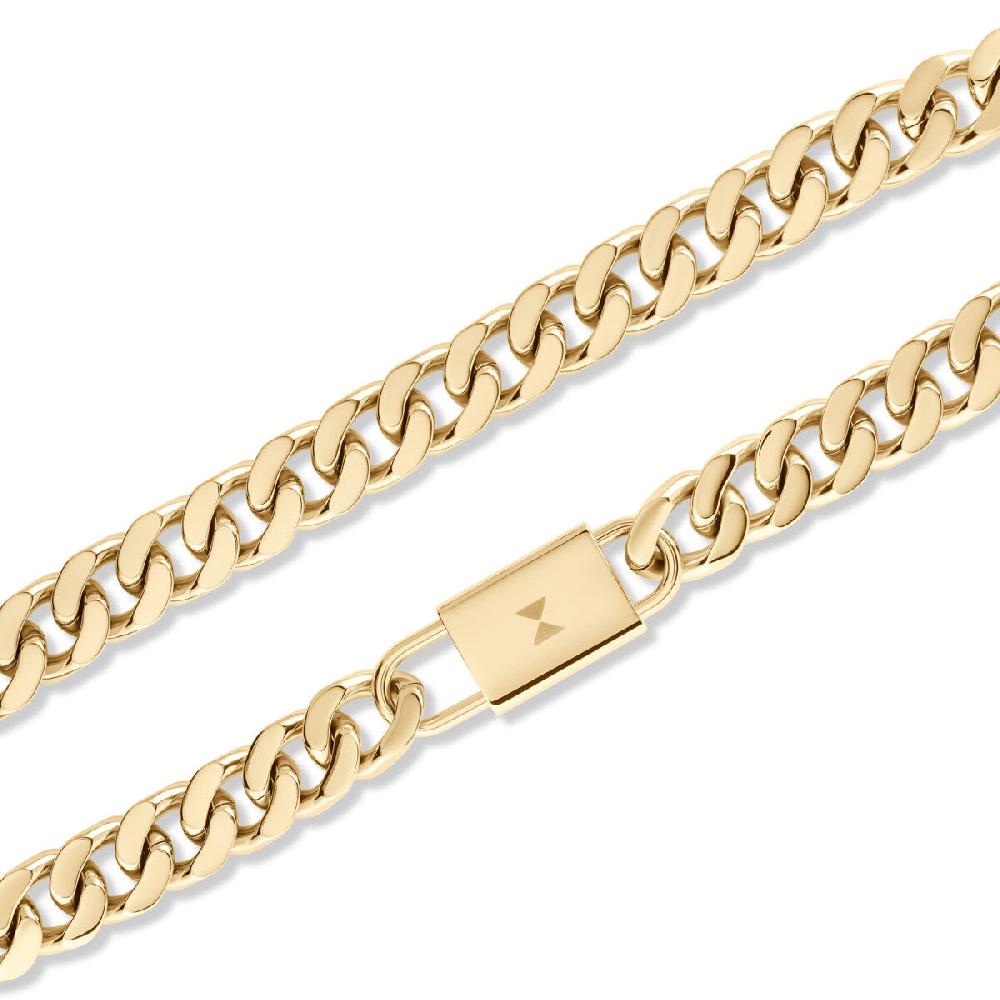 Mvmt Chunky Padlock Necklace Gold