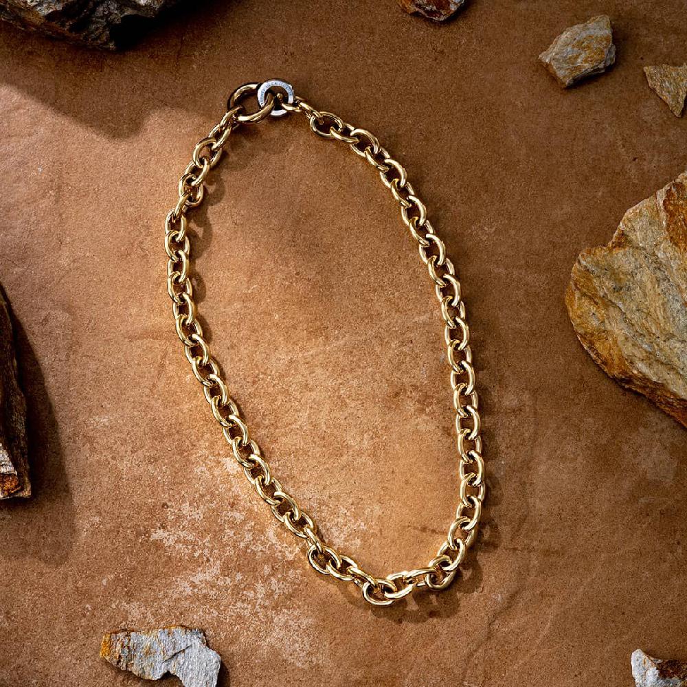 Mvmt Circuit Chain Necklace Gold + Silver