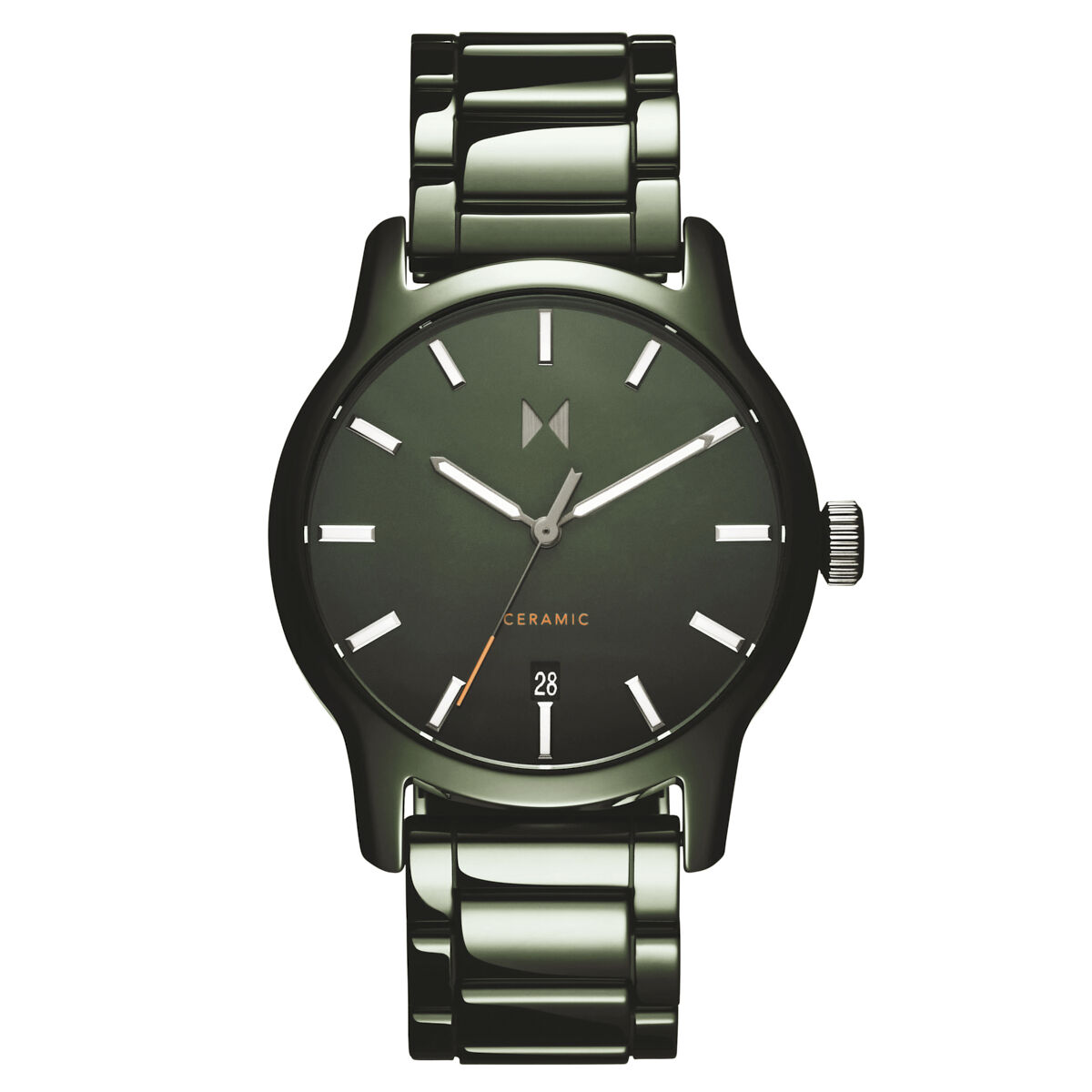 mvmt Classic II Ceramic Gloss Green | 44MM