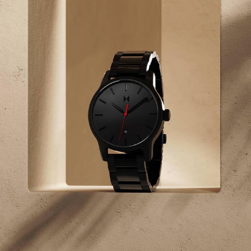 Mvmt Classic II Jet Black Steel | 44MM