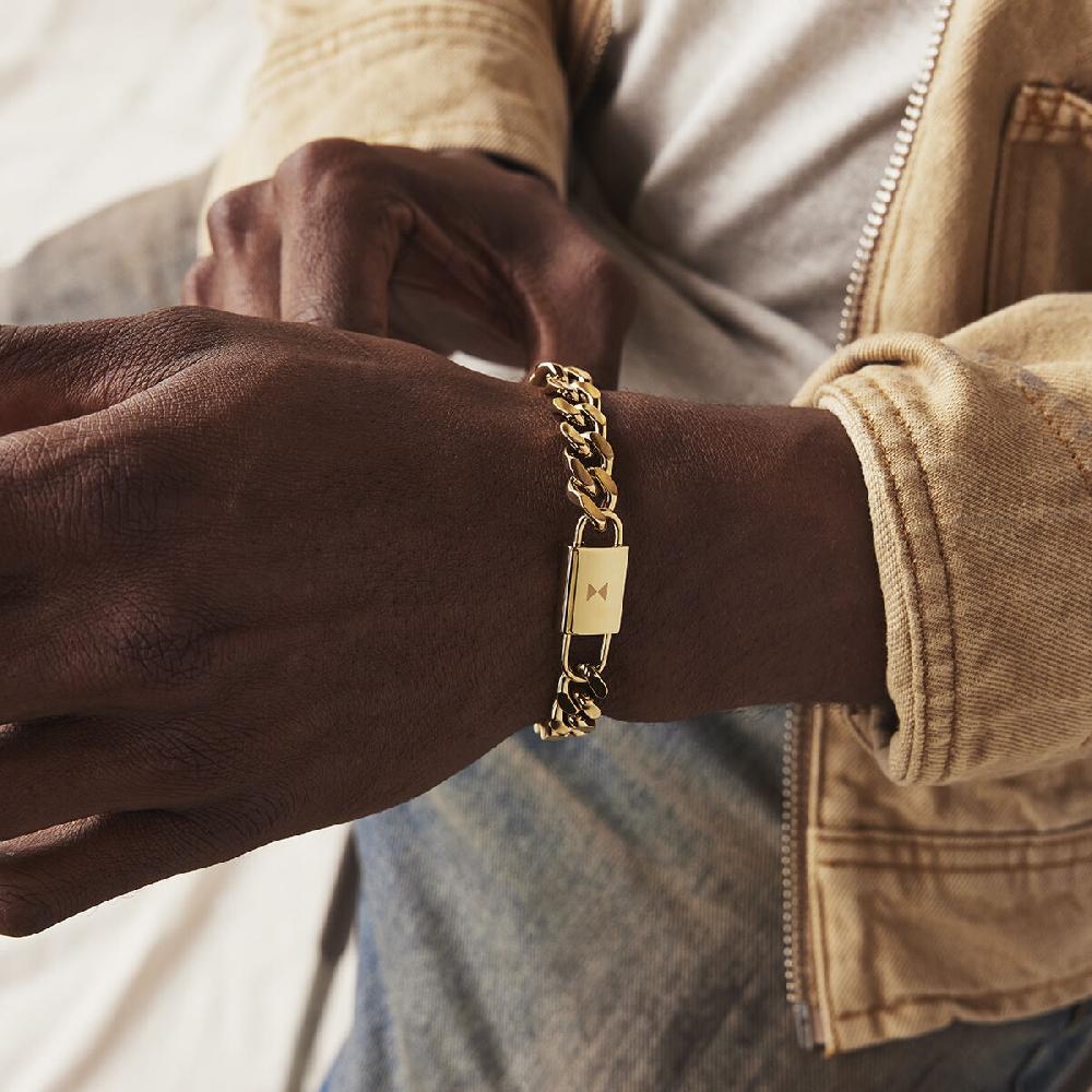 Mvmt Curb Chain Bracelet - 10MM Gold