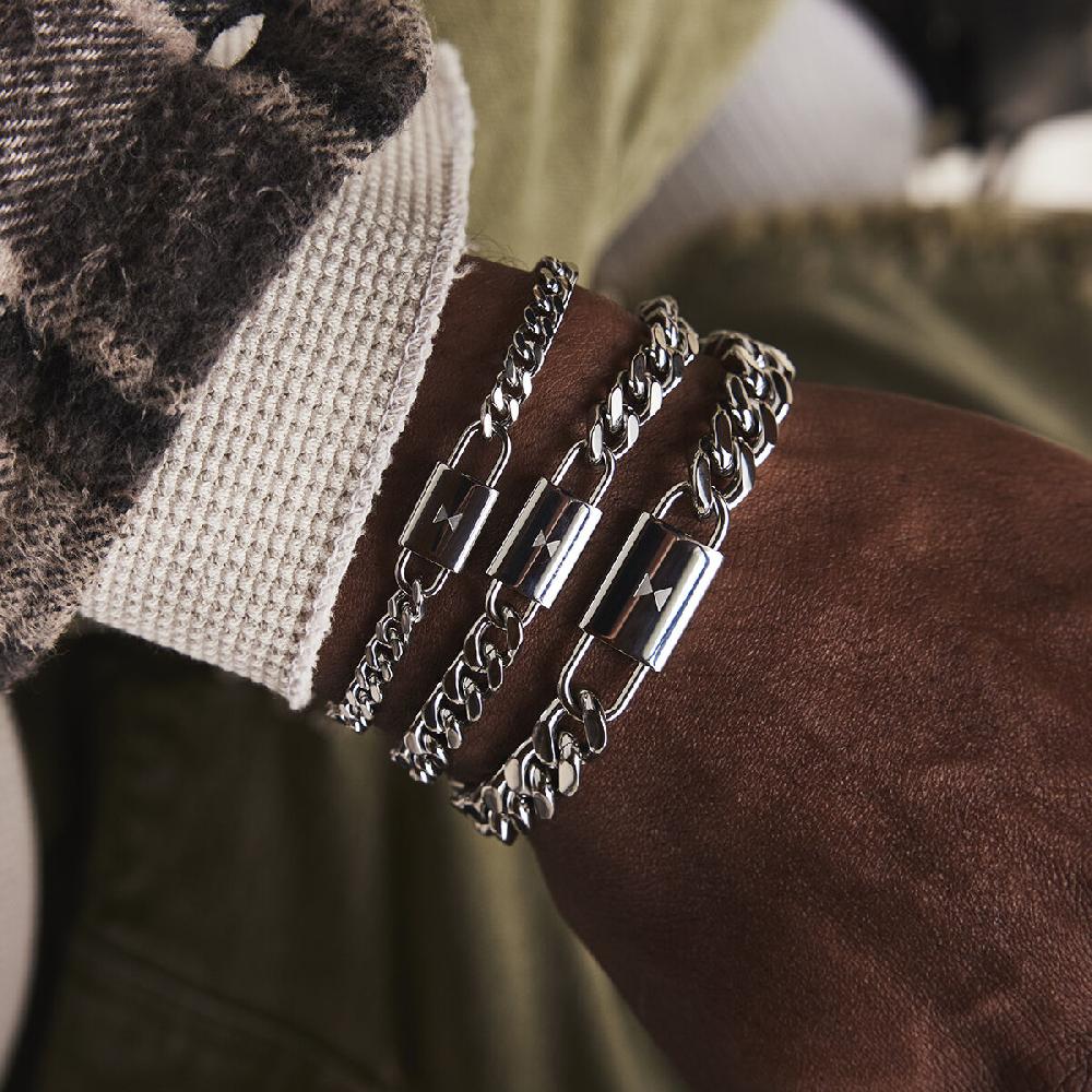 Mvmt Curb Chain Bracelet - 7MM Silver