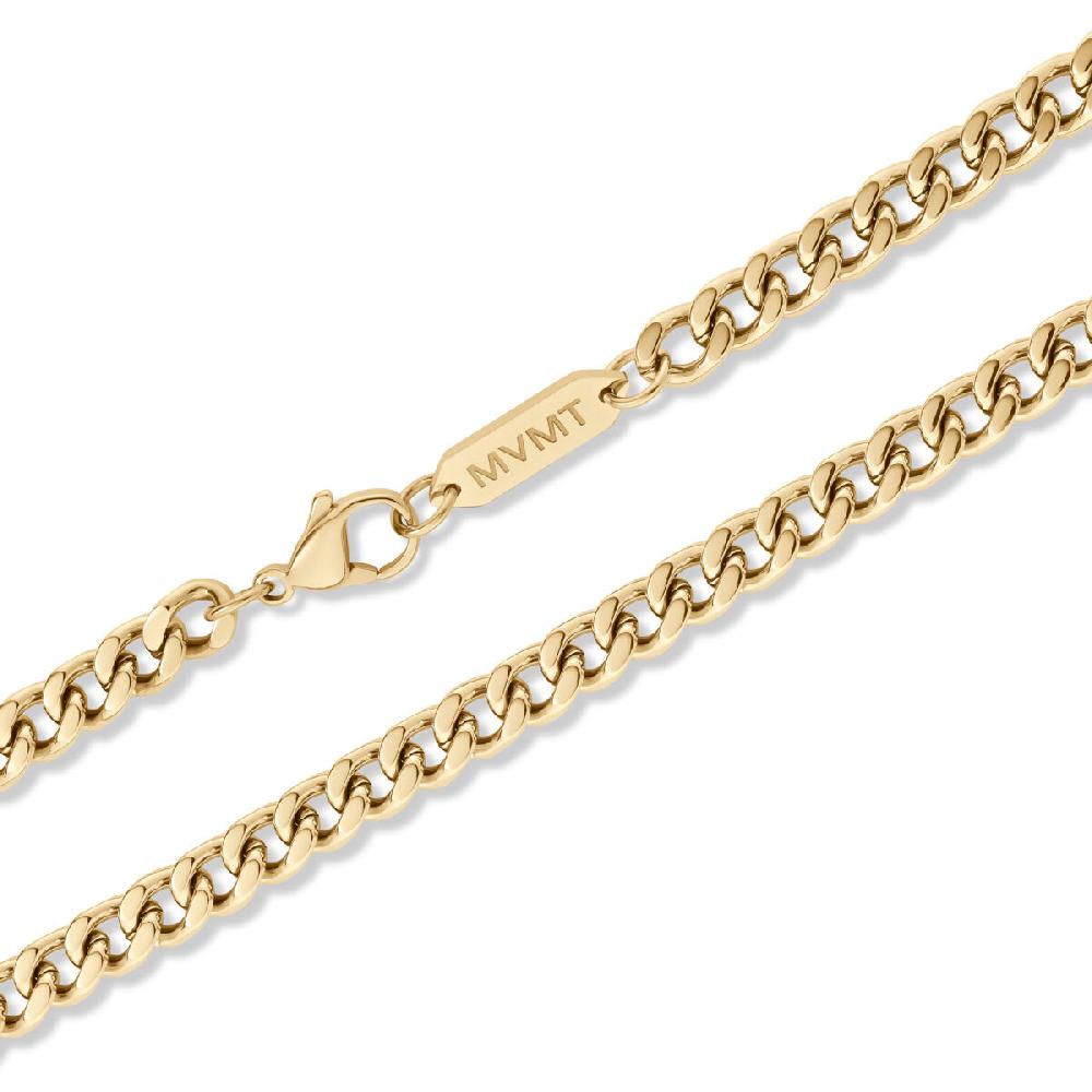 Mvmt Curb Chain Necklace - 5MM Gold