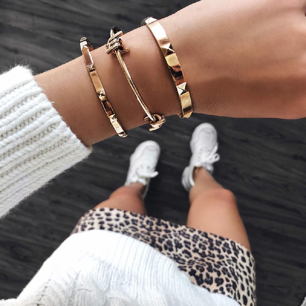 Mvmt Double Barbed Cuff Gold