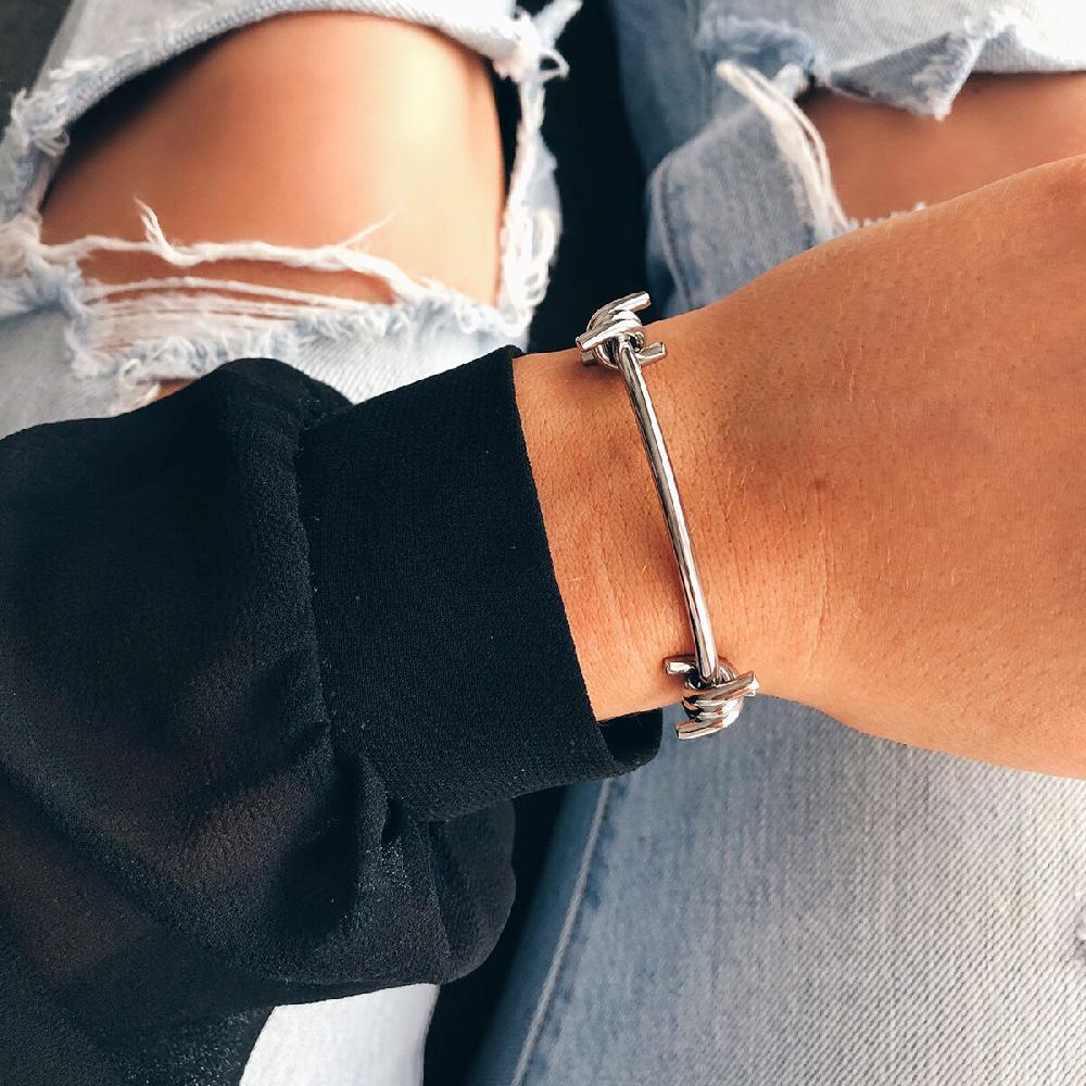 Mvmt Double Barbed Cuff Silver
